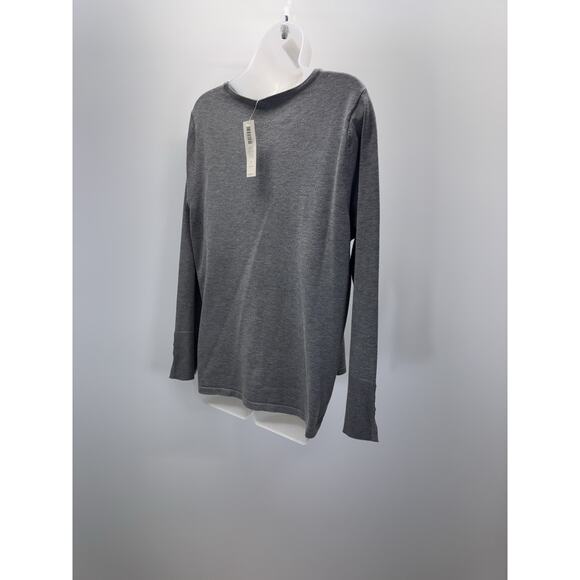 Chico's Sweater3Women's Small Gray Long Sleeve Pullover Knit - Picture 2 of 10